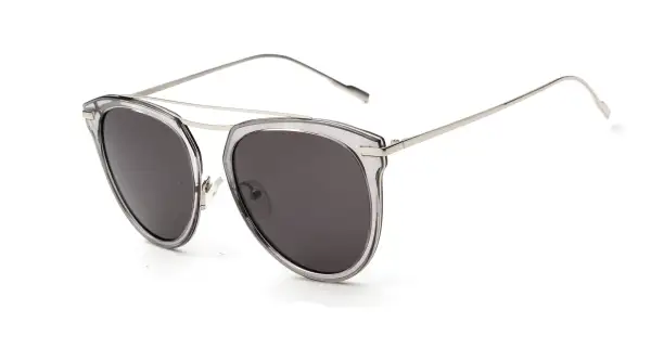 Polarized Round Cat-Eye Sunglasses