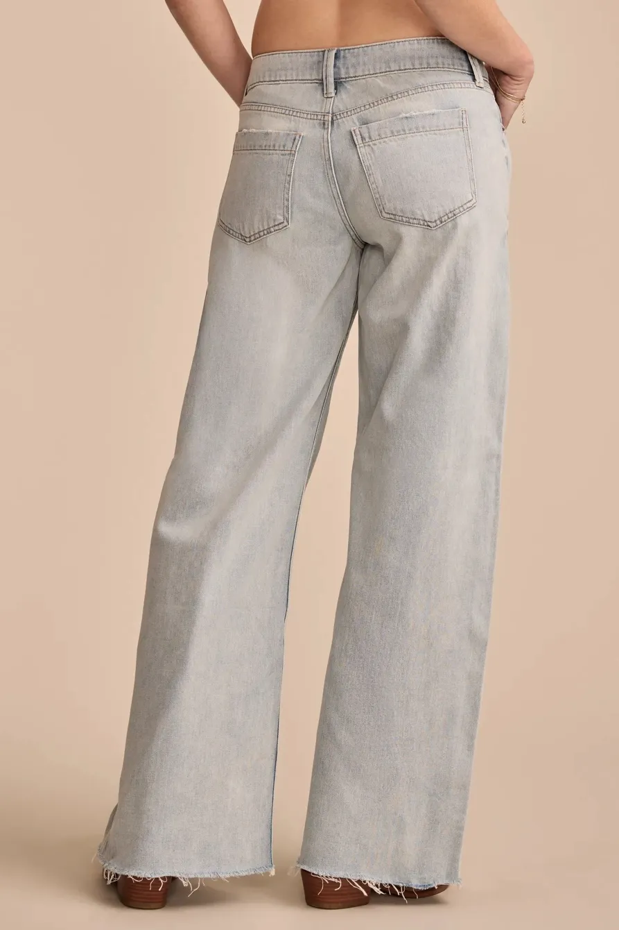 Casual Style Loose Wide Leg Trousers
