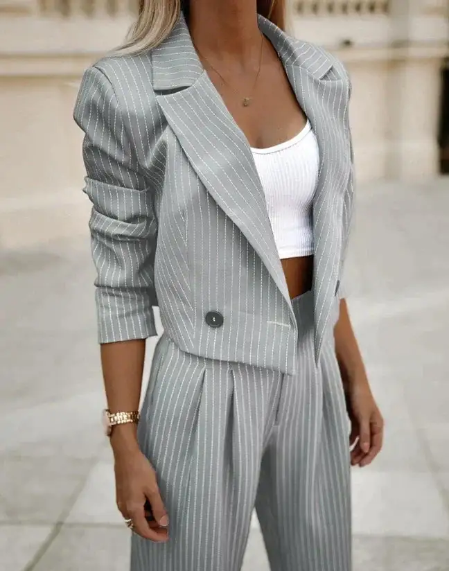 Blazer and Trouser Suit Set