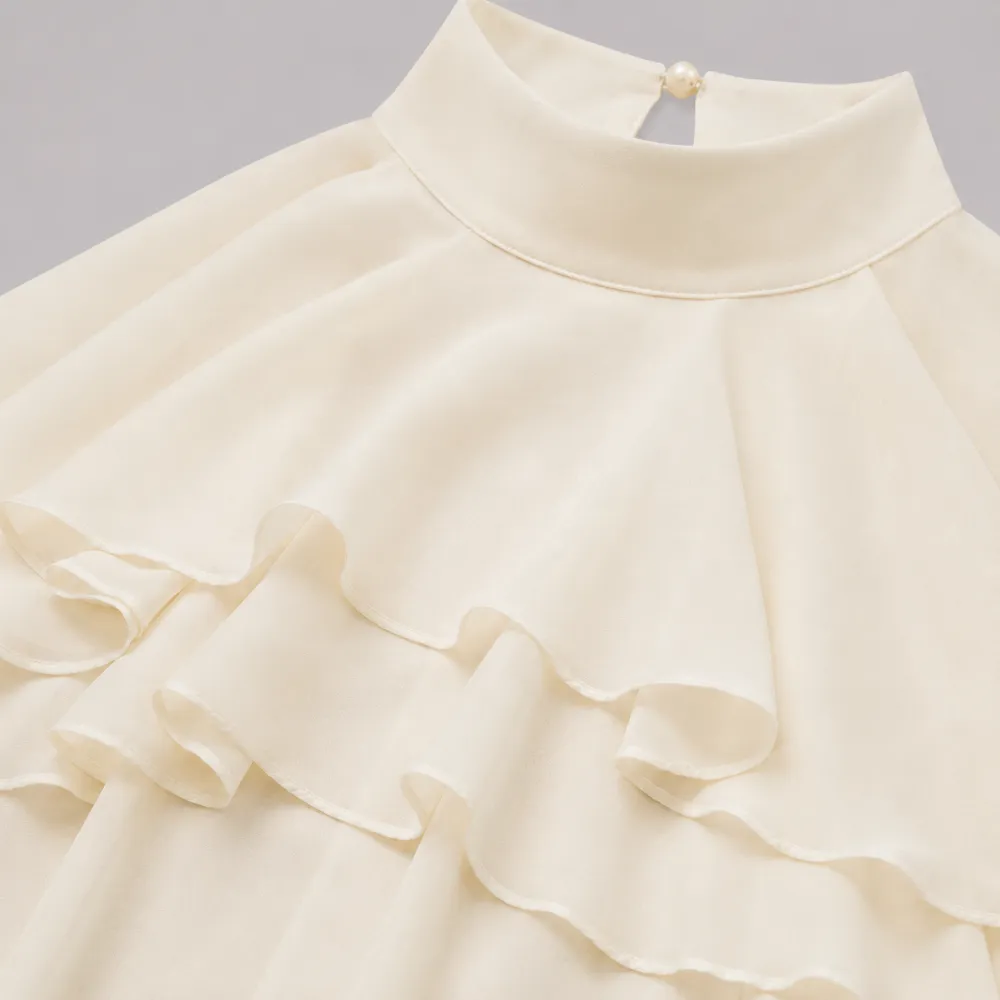 Ruffled Halter Blouse