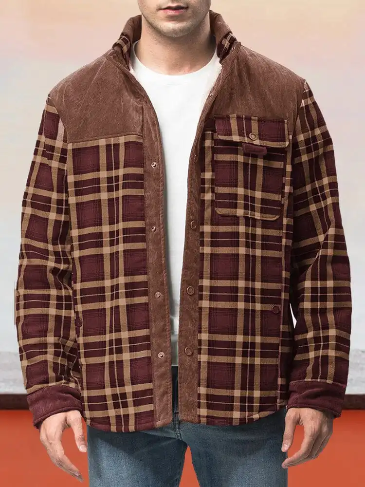 Padded Warm Cotton Flannelette Jacket Coat