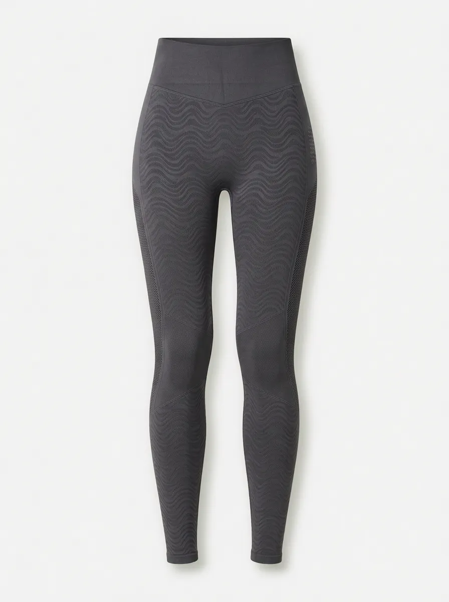 Women's Fitness Yoga Wavy Texture Printed Leggings
