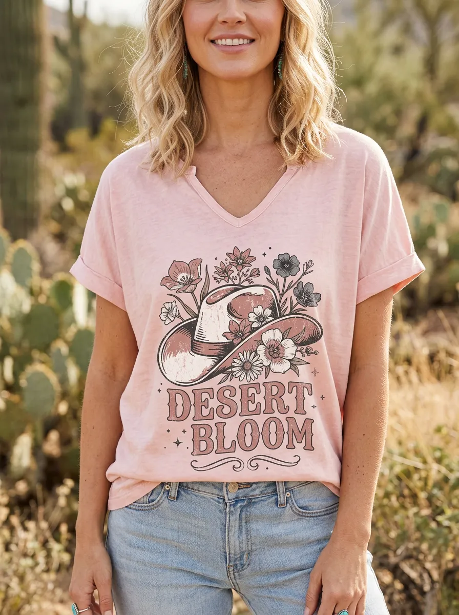 Refined Desert Women's V-Neck T-Shirt