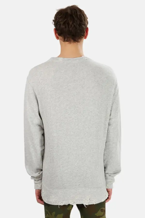 Crewneck Cotton Knit Hoodie