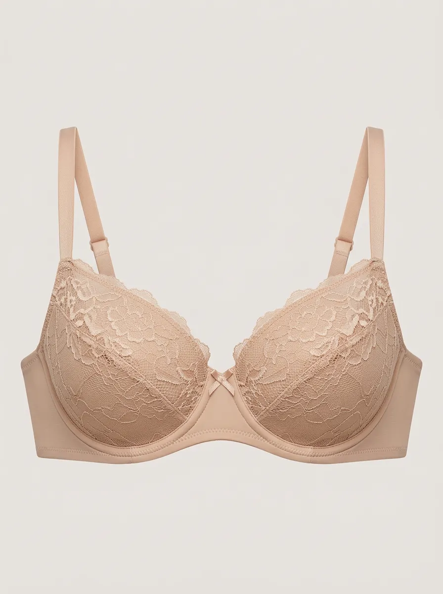 Women's Smooth Underwire Floral-Lace Bra