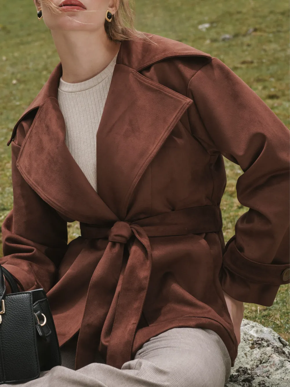 Everyday Layering Short Elastic Waistband Coat