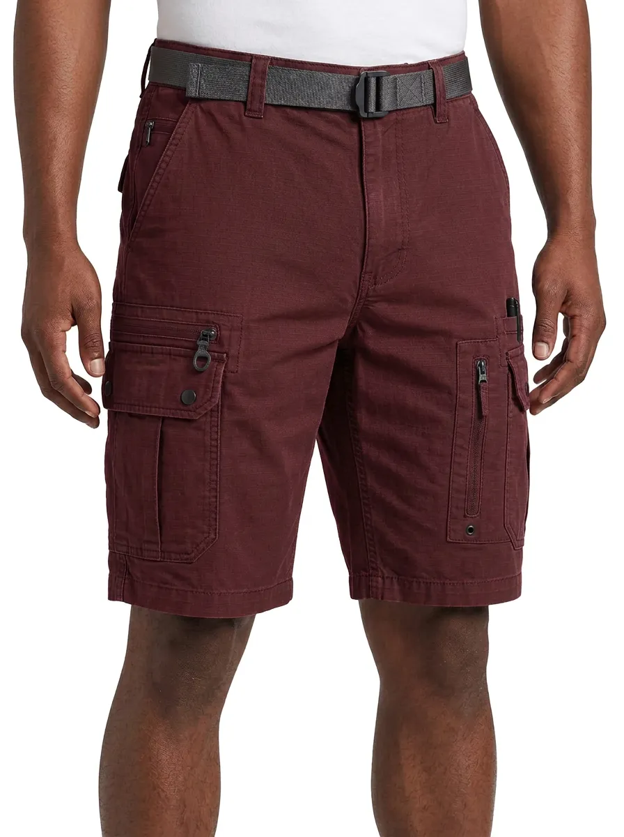 Men's Multi-Pocket Pen-Slot Cargo Shorts