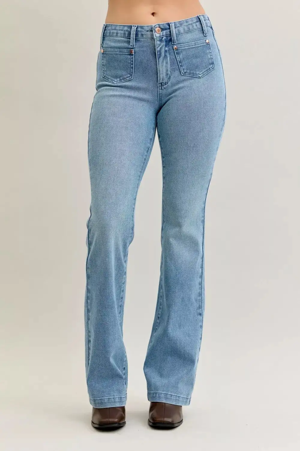 Mid Rise Bootcut Jeans