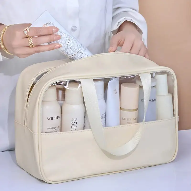 Contemporary Utility: Multifunctional Transparent Accessory Bag