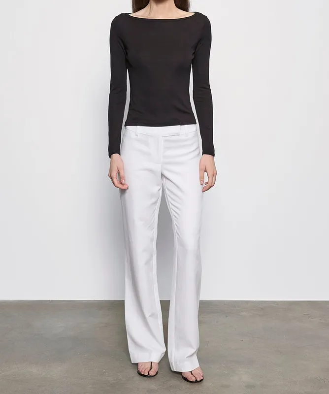 Cotton L/S Boatneck Black