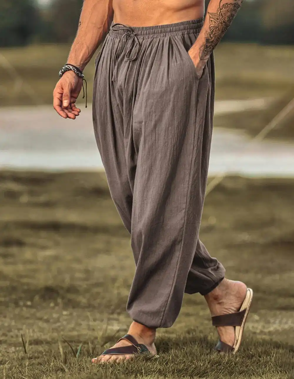 Relaxed Linen Boho Pants