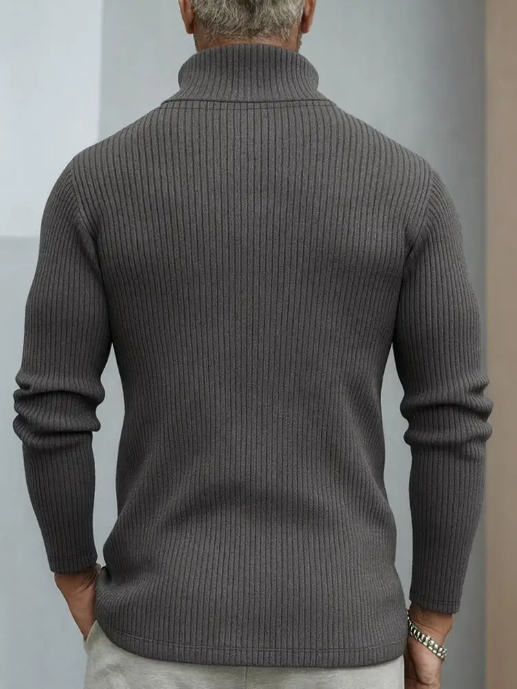 Dual Zip Stand Collar Cardigan