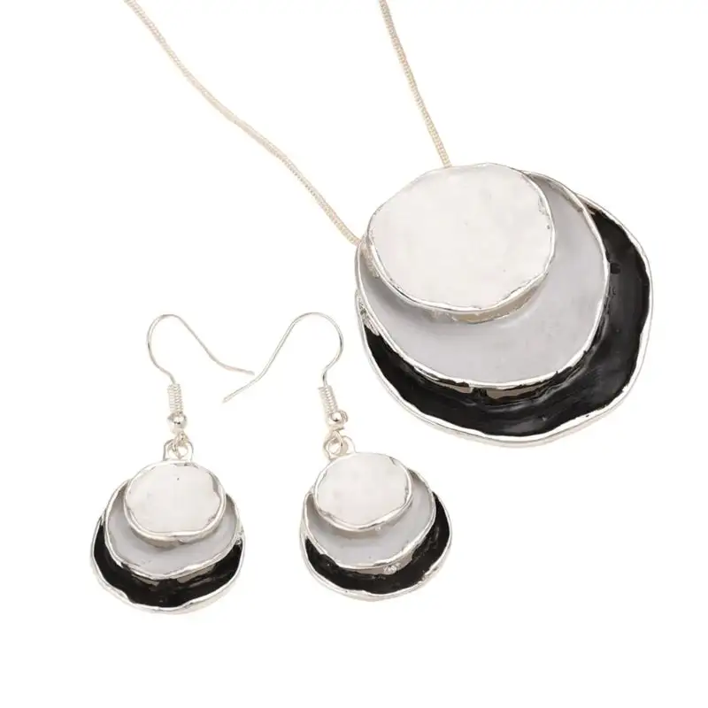 Floral Pendant Jewelry Set