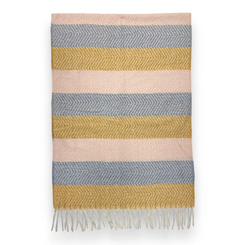 Striped Zigzag Winter Scarf