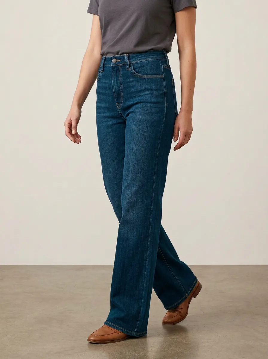 Everyday Straight-Leg High-Rise Denim Jeans