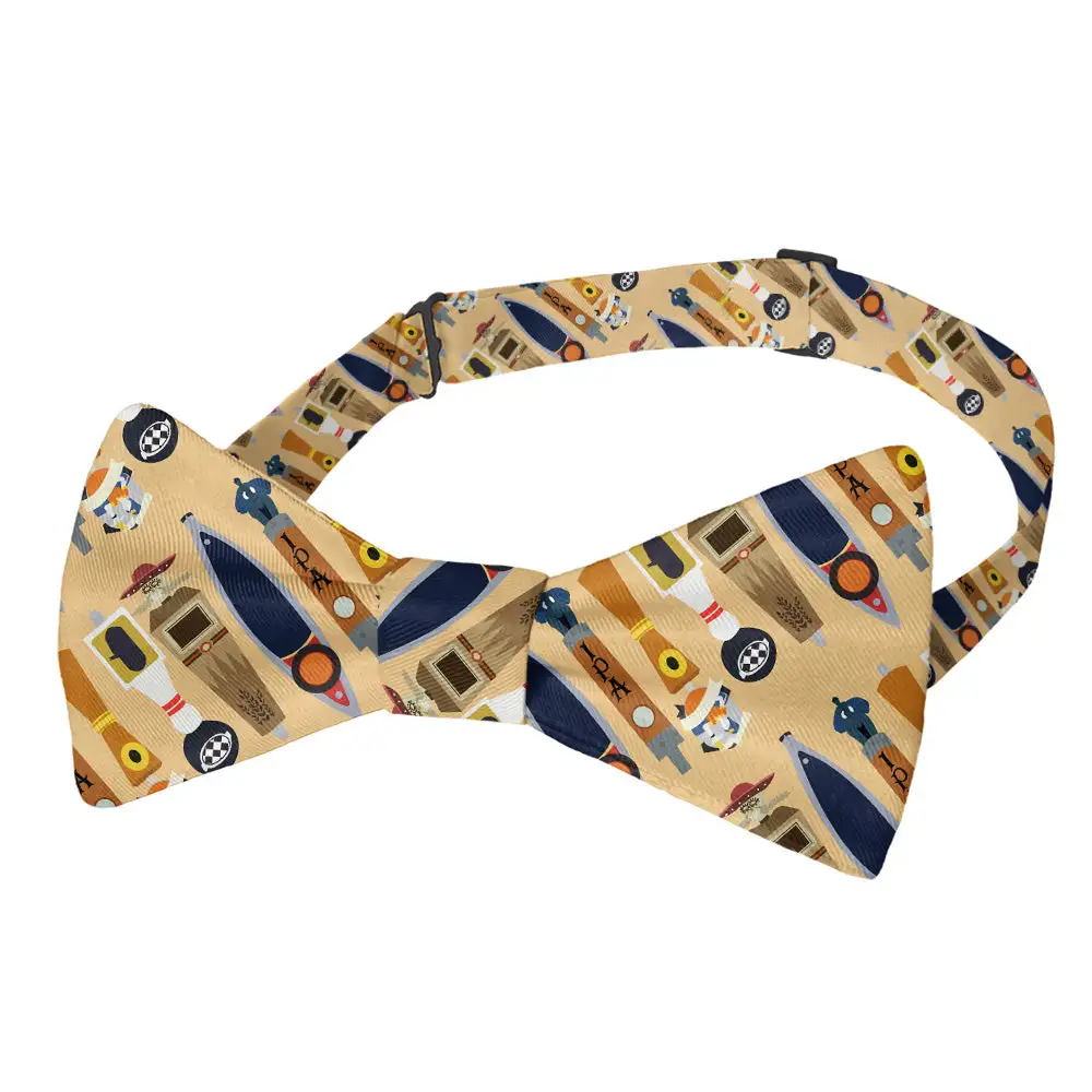 Tap Beer Pattern Bow Tie