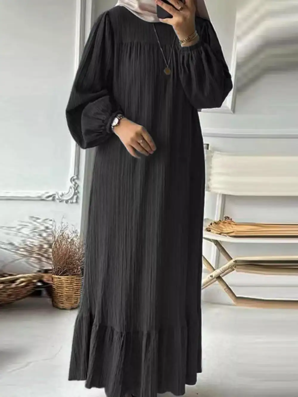 Textured Maxi Dress
