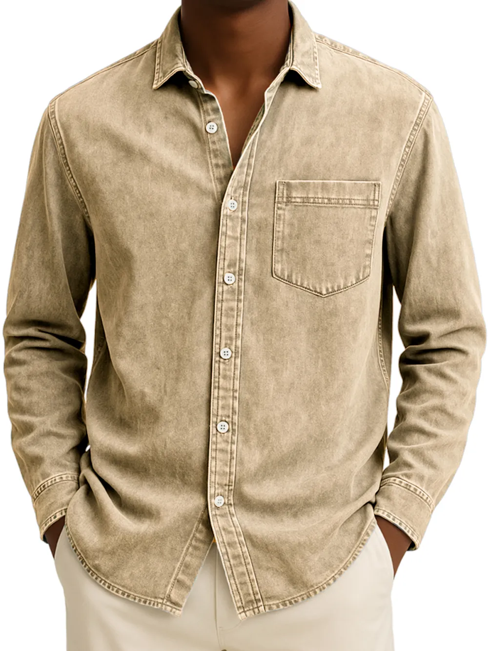Long Sleeve Pocket Shirt