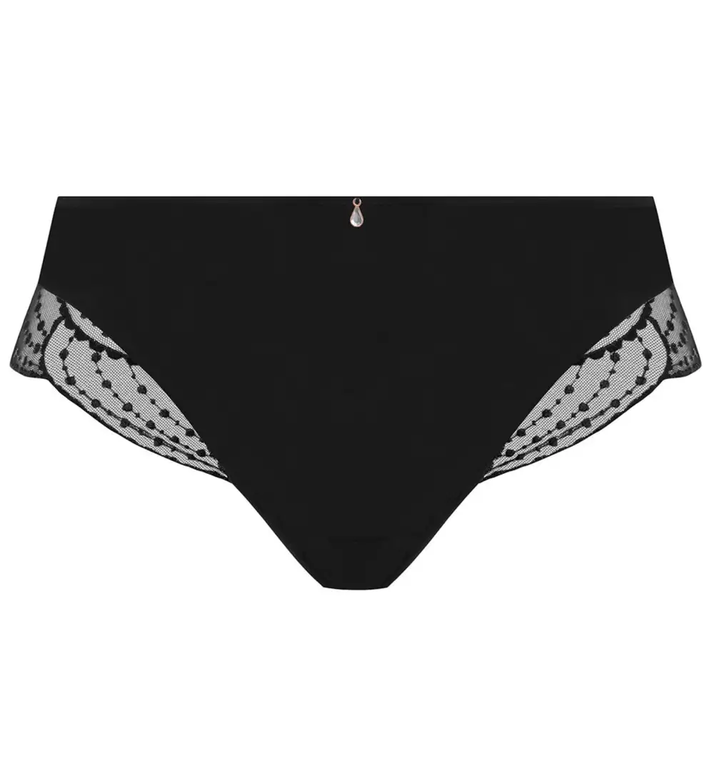 Mid-Rise Mesh Brazilian Brief Panty