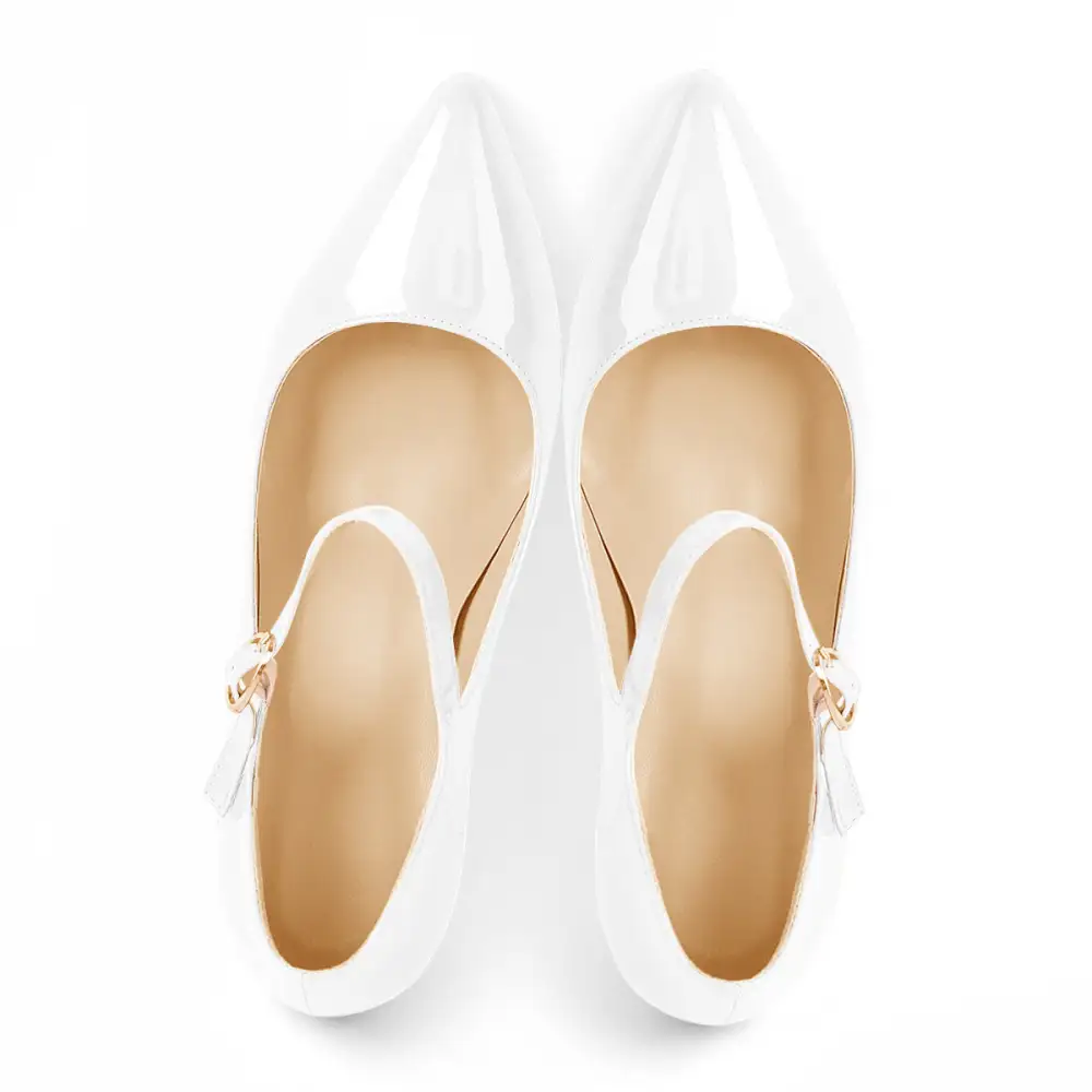 Minimal Patent Finish Pointed Toe Stiletto Pumps