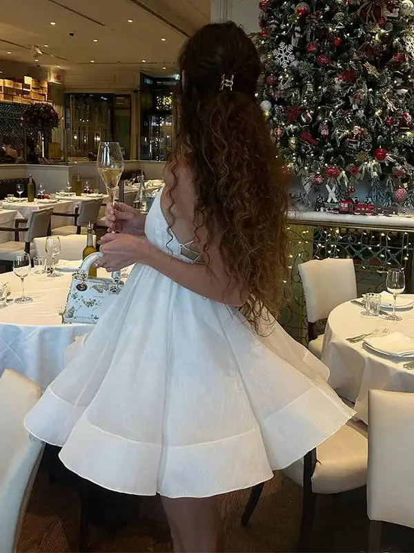 Wide Hem Sweet Mini Dress