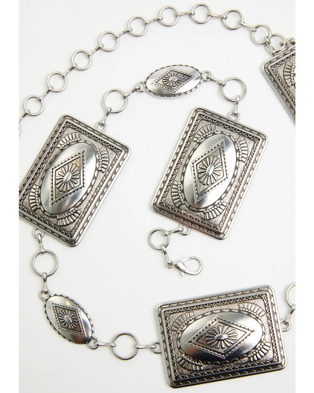 Southwestern Concho Embossed Waist Belt