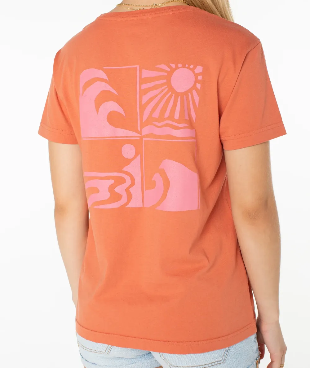 Cartoon Print Boyfriend Style T-Shirt