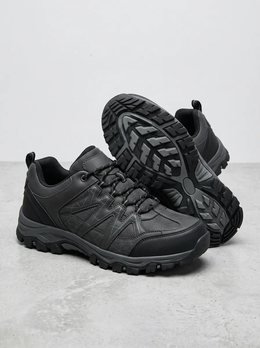 Men's Outdoor Hiking Geometric Pattern Print Shoes