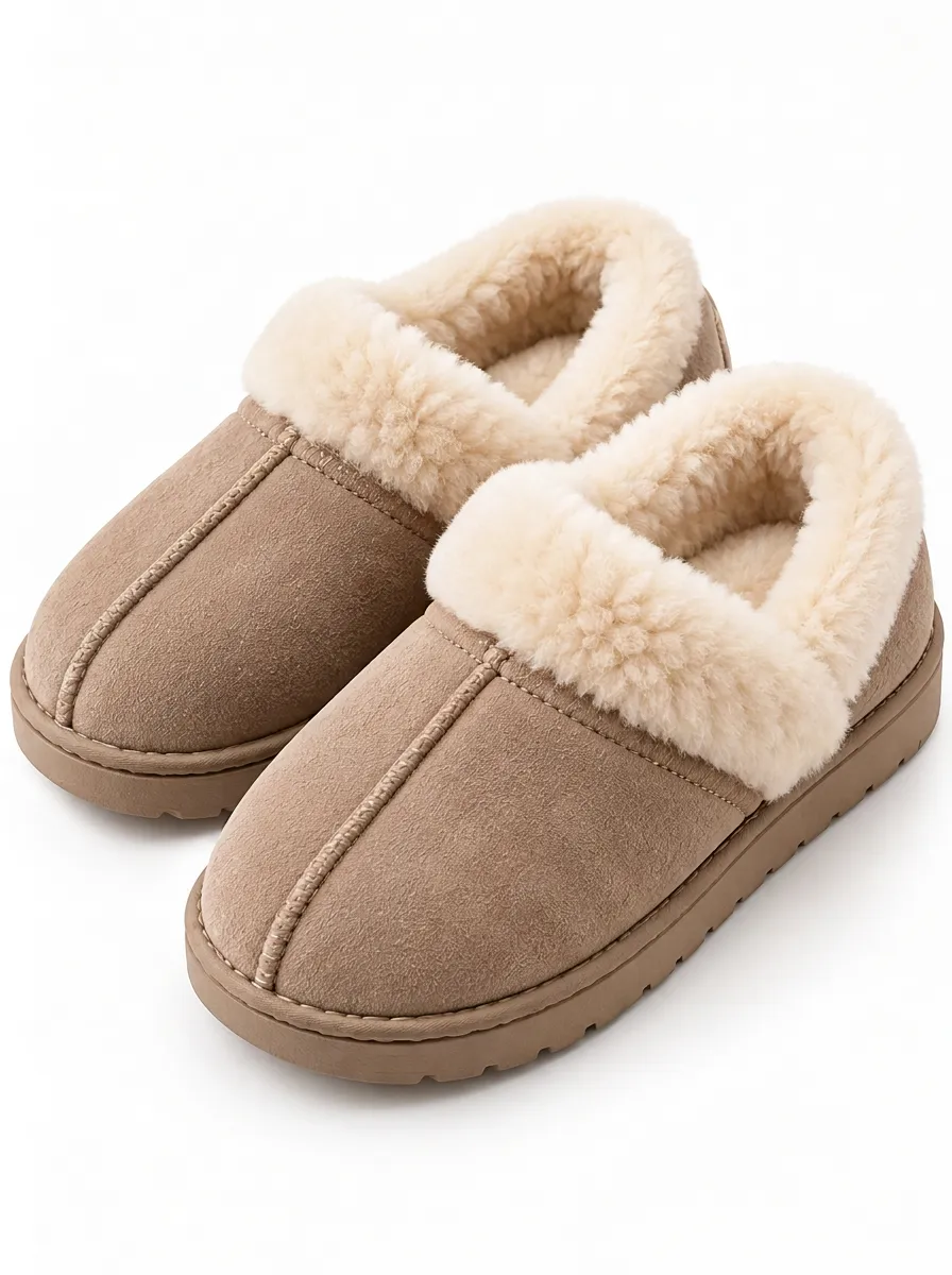 Suede Look Slippers for Relaxed Days