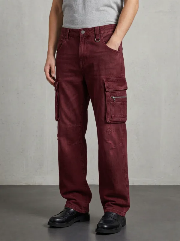 Men's Mid-Blue Cargo Pants