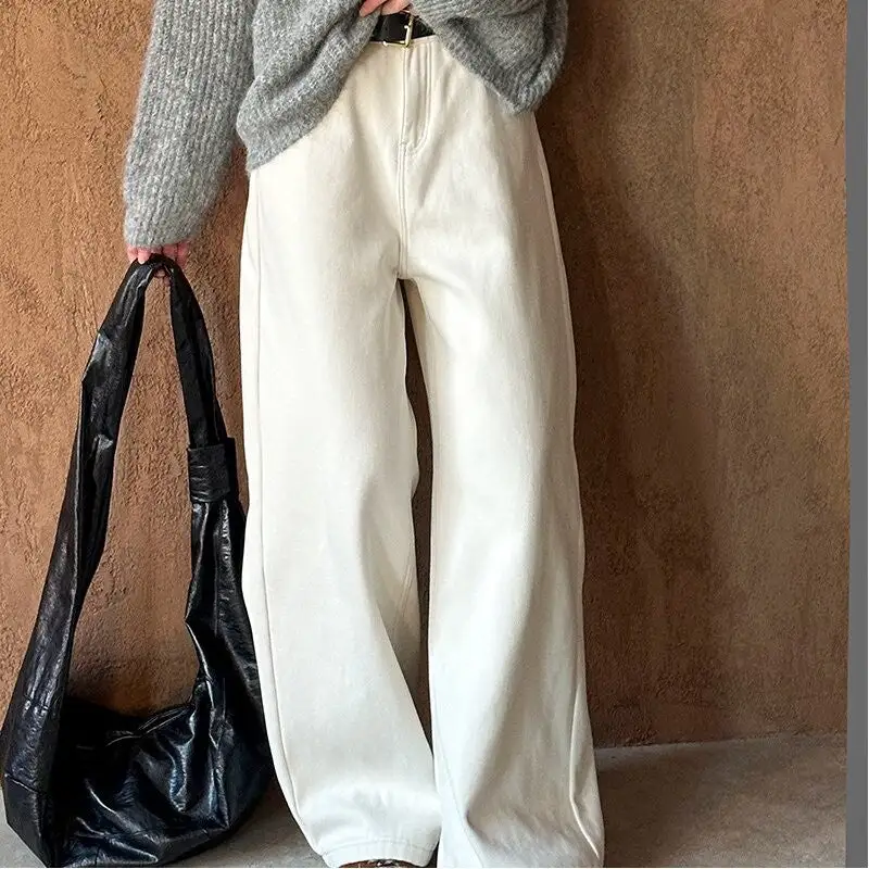 Utility Straight Leg Fleece Lined Flare Jeans