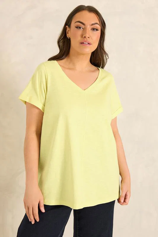 Bright Yellow Premium Cotton T-Shirt detail 1