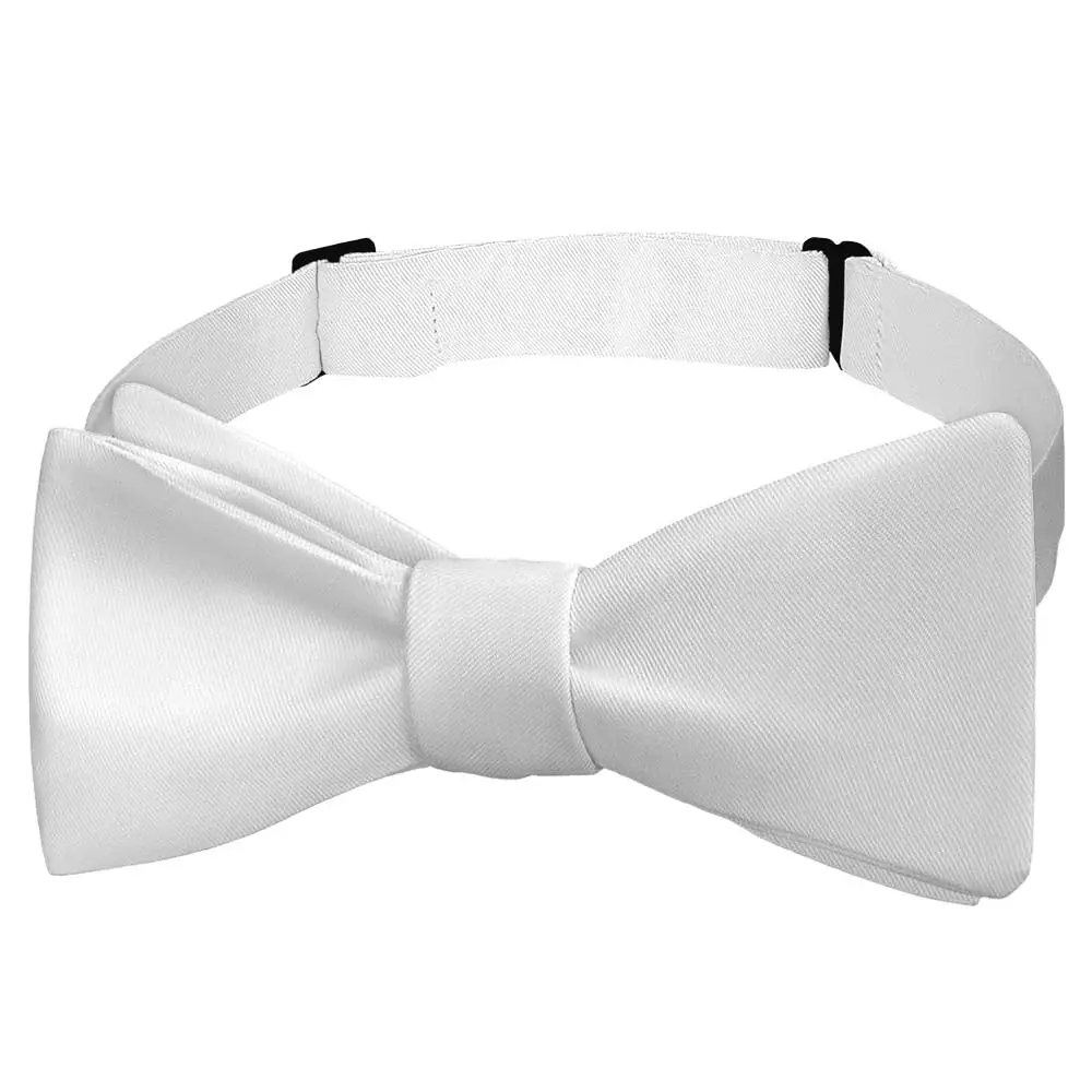 Sleek Solid Motif Bow Tie