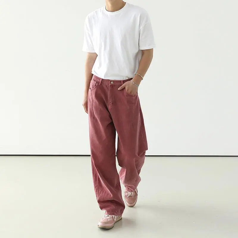 Washed Loose Bootcut Jeans