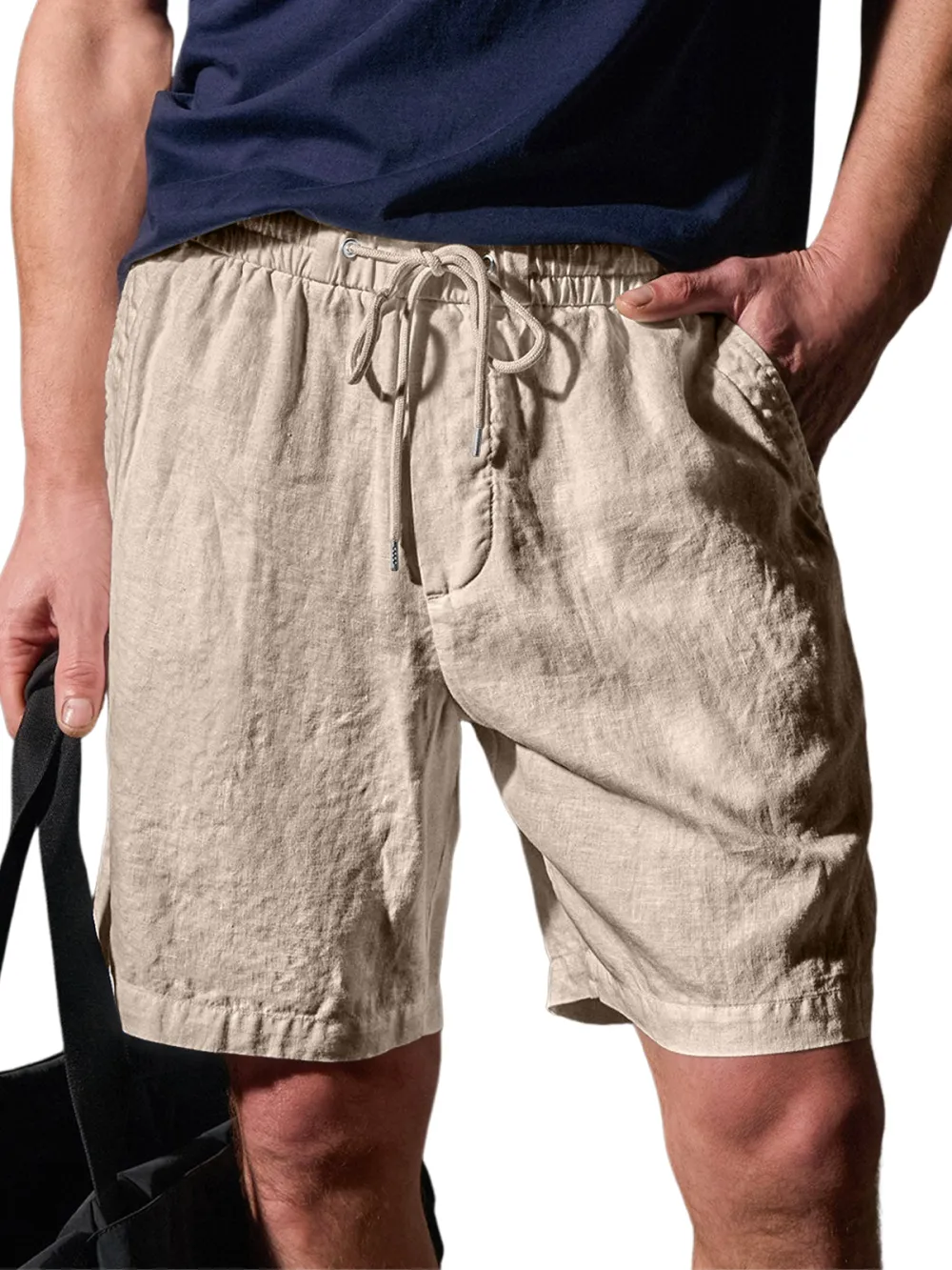 Structured Pull On Shorts