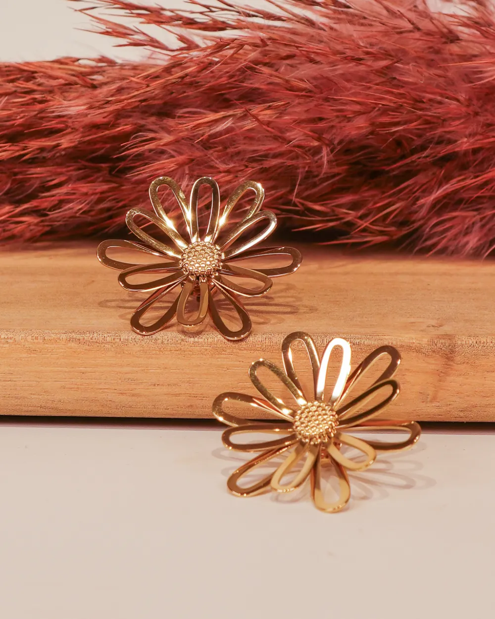 Flowery Petal Drop Earrings