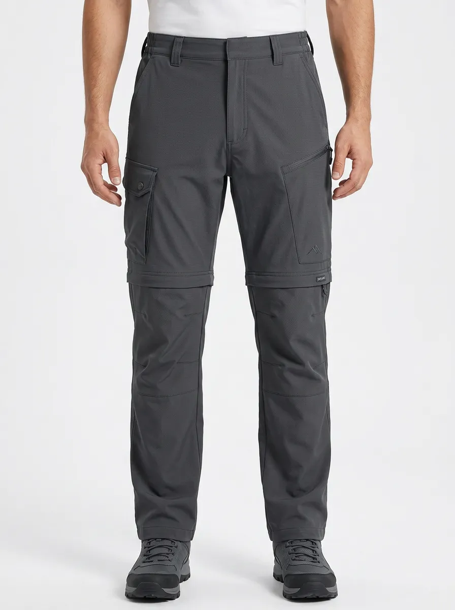 Men's Alpine Adventure Waterproof Zip-Off Tactical Cargo Pants
