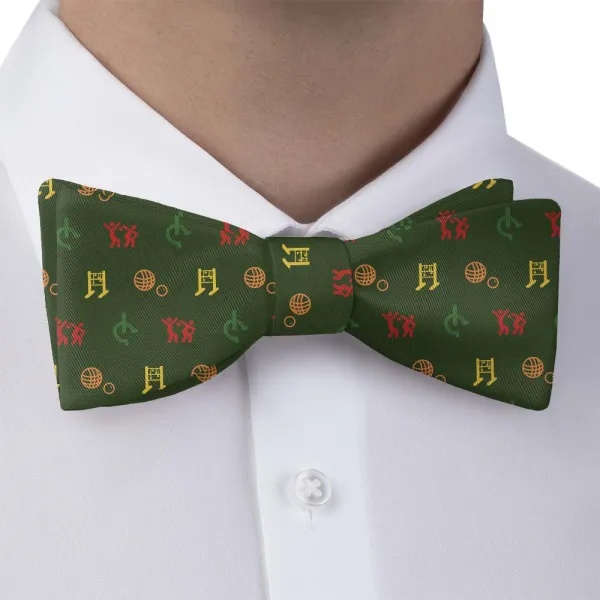 Lawn Games with Friends Pattern Bow Tie