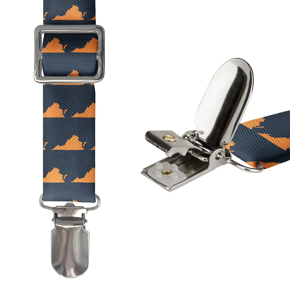 Repeating Graphic Motif Suspenders