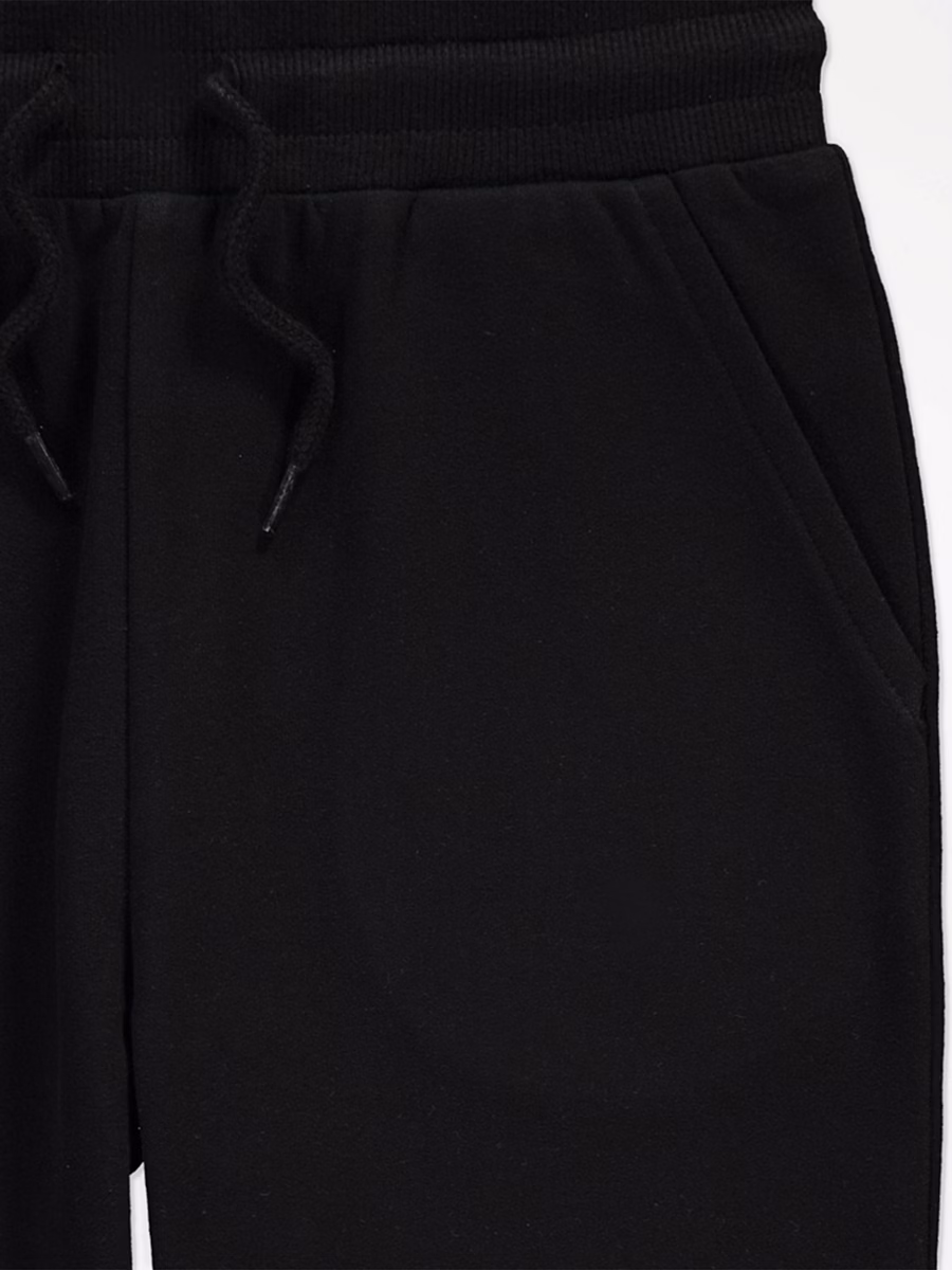 Black Skinny Fit Cuffed Joggers detail 2