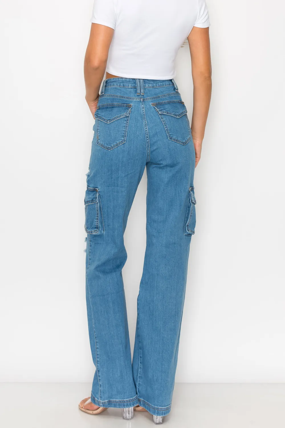 Relaxed-Fit Cargo Jeans