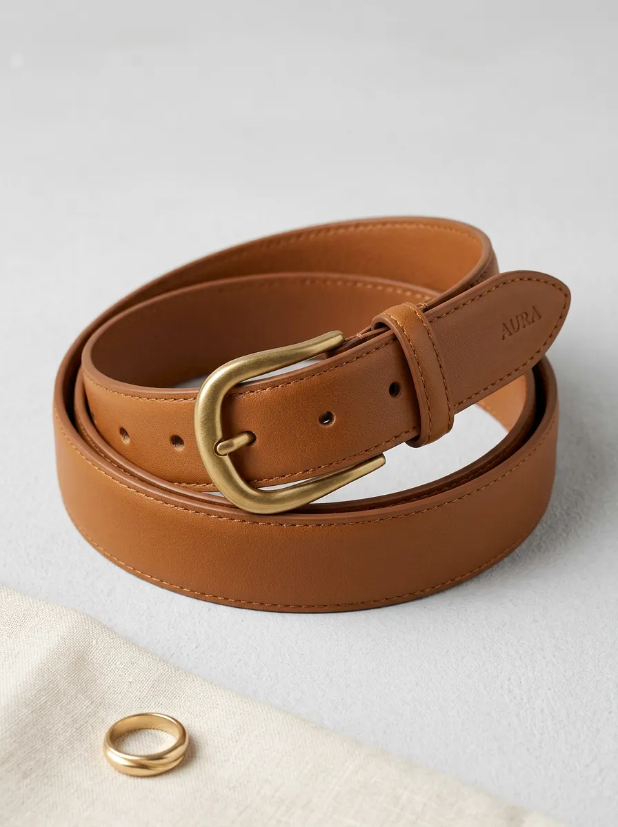 Elegant Statement-Buckle Waist Belt