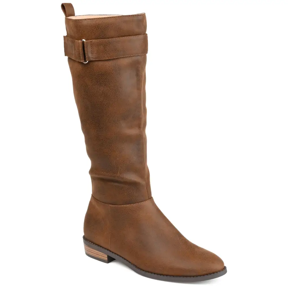 Cushioned Strap Extra Wide Riding Boots