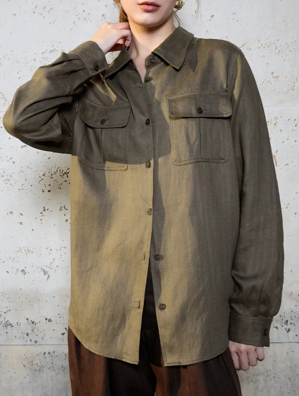Tencel Linen Utility Pocket Top