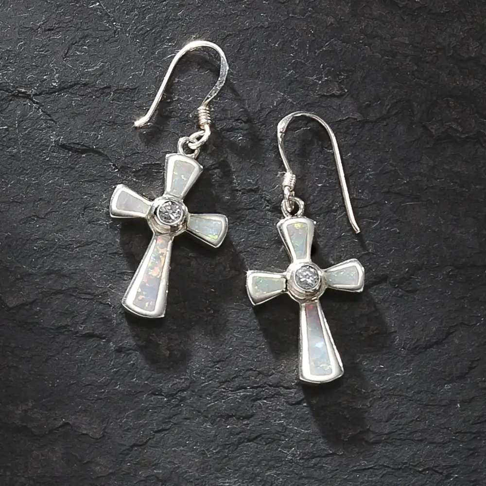 Opal Rainbow Drop Earrings