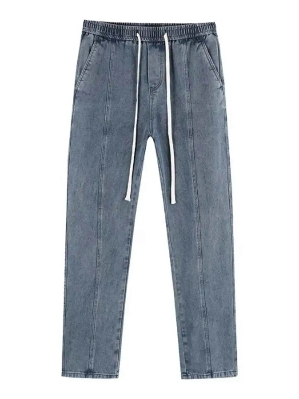 Relaxed Fit Drawstring Jeans