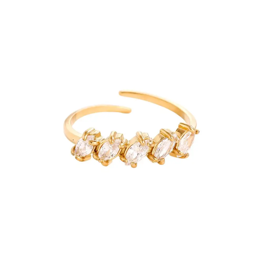 Five Stone Stacking Ring