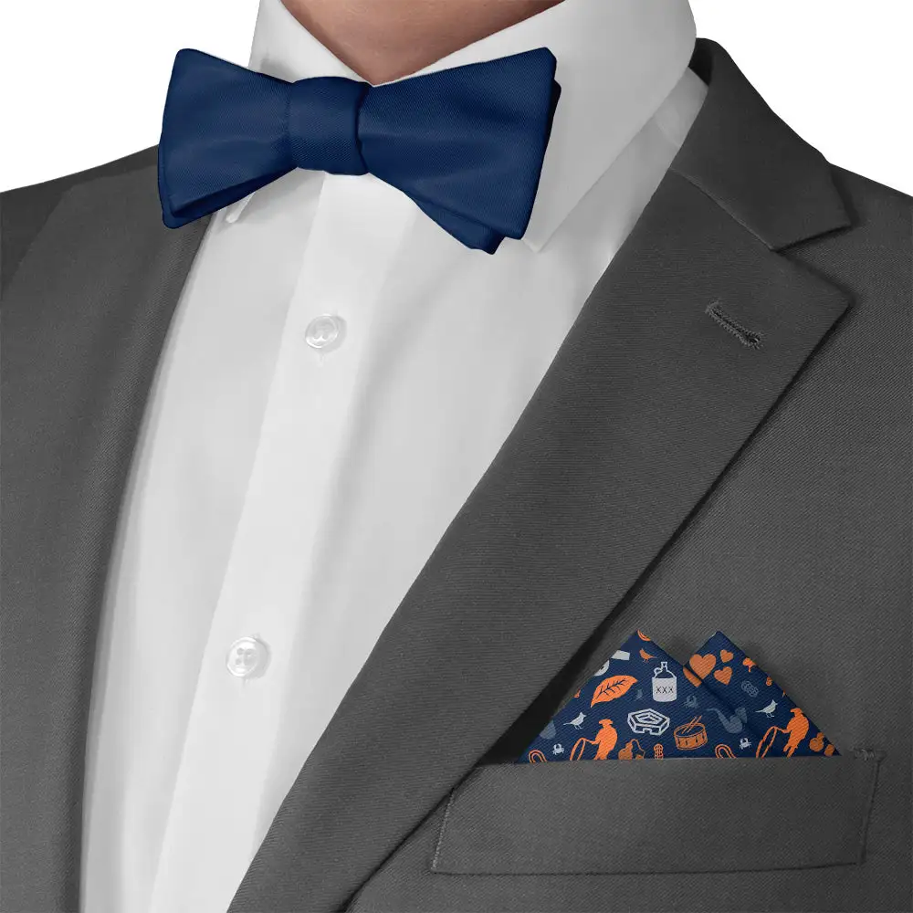 Neat Streamlined Suit Pocket Square