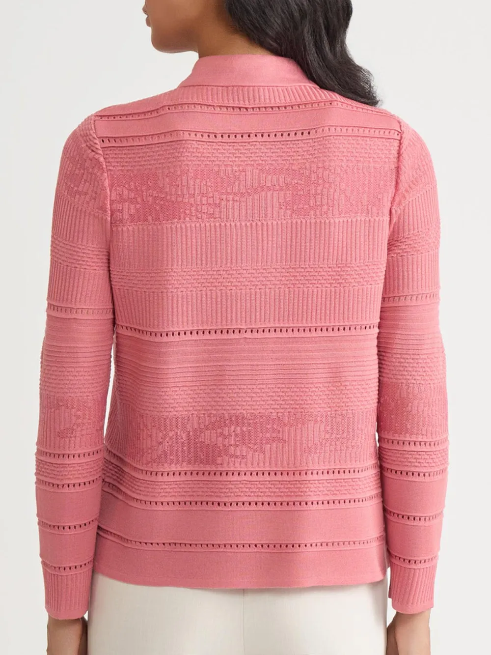 Solid Color Stand Up Collar Knitted Knitwear