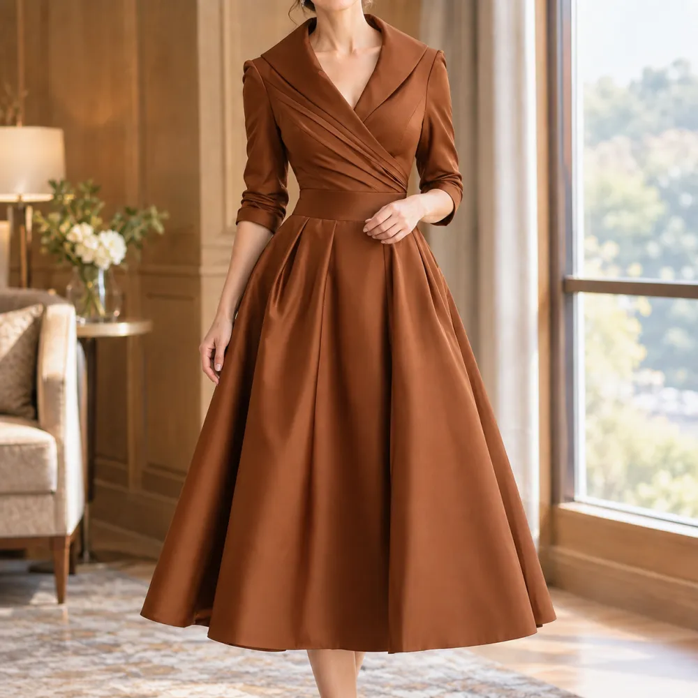 Streamlined Refined Women's Midi Dress